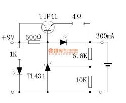 Mạch sạc pin dùng IC TL431 và transistor PNP TIP41