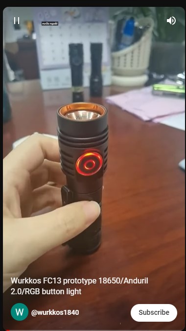 Mẫu prototype Wurkkos FC13