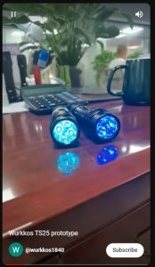 Mẫu prototype Wurkkos TS25