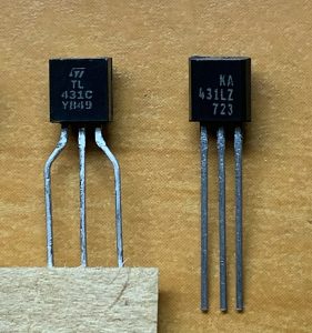 TL431 by STMicroelectronics and KA431 by ON Semiconductor kiểu chân TO-92