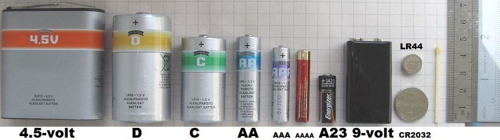 Các kích thước pin