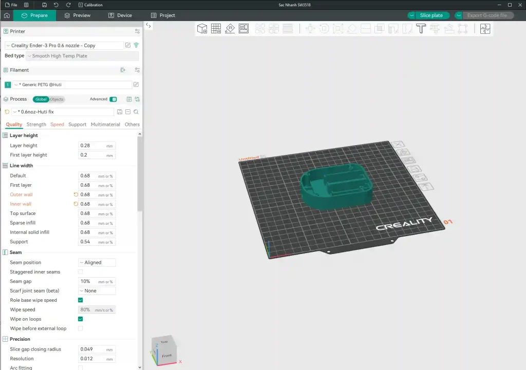 In 3D cho người mới bắt đầu - Tự in được 3D phần mềm Orca Slicer