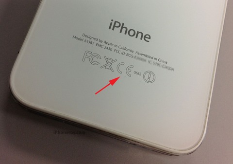 Dấu hiệu CE trên điện thoại iPhone - Tiêu chuẩn CE