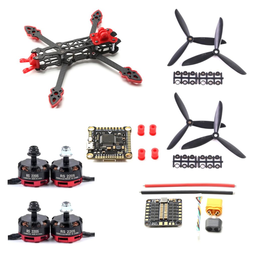 Thành phần đầy đủ cúa một bộ FPV chưa bao gồm pin