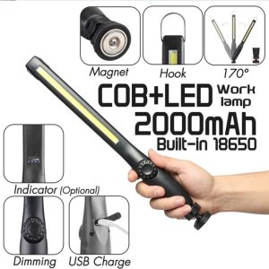 Đèn LED COB xoay 360 độ - top đèn pin siêu sáng chính hãng