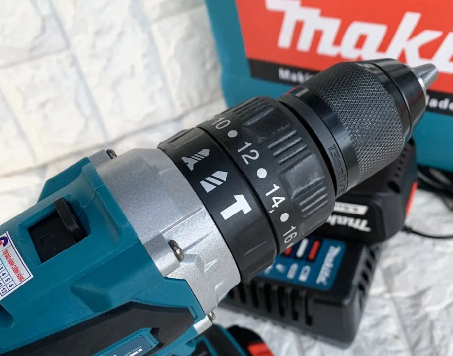 Máy khoan pin với 3 chế độ trên đầu khoan