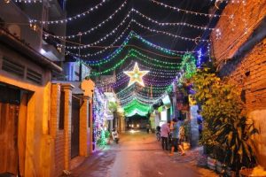 LED dây RGB ngoài trời trong dịp Giáng Sinh