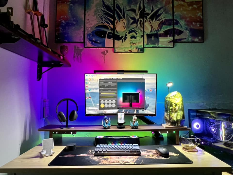 Setup đèn LED RGB hắt tường - ảnh- Hải Long