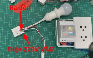Cách nối dây cảm biến chuyển động vi sóng 220V