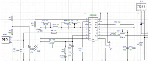 Sơ đồ mạch điện cảm biến HC-SR501 có tích hợp cảm biến ánh sáng